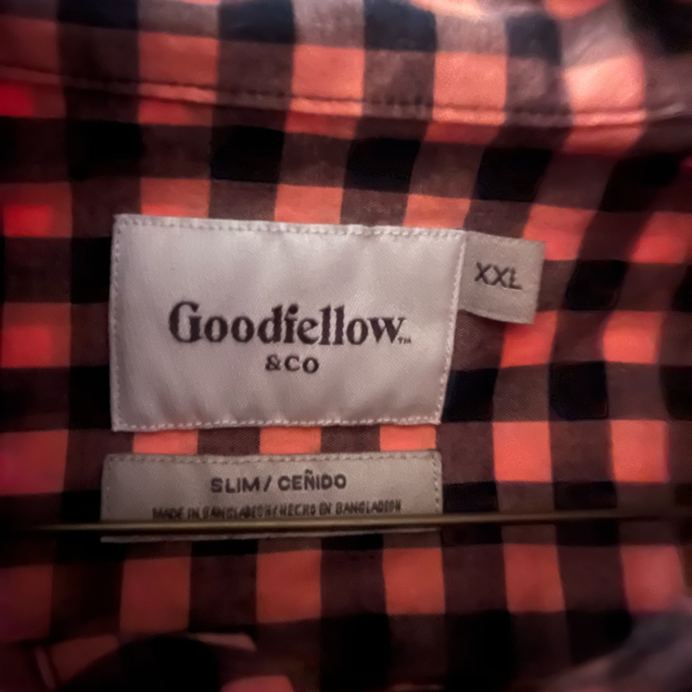 ❤️3/$30 HP🎉HP Goodfellow Short Sleeved Men’s Shirt - Picture 2 of 3